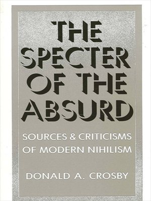 cover image of The Specter of the Absurd